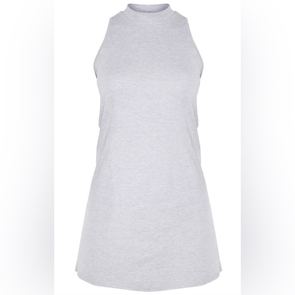 Grey Sleeveless T Shirt Dress - Picture 1 of 5